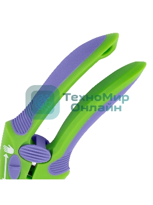 Секатор с наковальней Palisad 215 мм, регулировка захвата, двухкомпонентные рукоятки