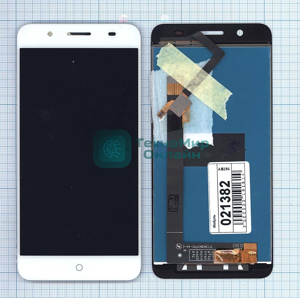 Дисплей для ZTE Blade A610 Plus белый
