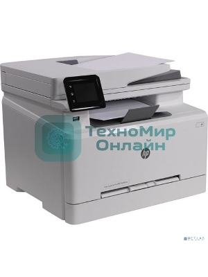 МФУ лазерное HP Color LaserJet Pro M283fdw (7KW75A), A4, цветной, печ. до 21 стр/мин., скан. до 26 стр/мин. (ч/б) 22 стр/мин. (цвет), 600 x 600 dpi (печать) 300x300dpi (скан), USB, RJ-45, Wi-Fi, Air Print, Mopria