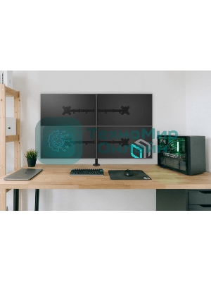 Кронштейн ONKRON D421E для четырех мониторов 13