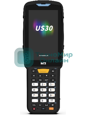 Терминал сбора данных M3 Mobile US300D-TFCWXE-HF Android 13.0 GMS, WVGA, Wi-Fi 6, SE5500 2D Imager Scanner(Straight Shooter/0° Scan), 16MP Rear Camera, BT5.3, NFC(HF), 4G/64G, 38 Keypad, 6700mAh Battery, Hand Strap, Bullet Proof Film