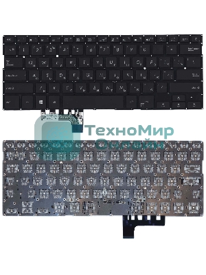 Клавиатура для ноутбука Asus UX331 UX331U UX331UA UX331UN черная с подсветкой