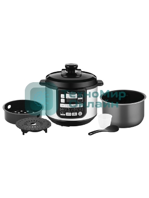 Мультиварка-скороварка Moulinex CE620D32 5л 1000Вт серебристый/черный