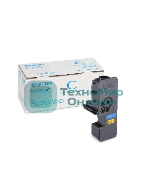 Картридж лазерный Kyocera TK-5240C (1T02R7CNL0) голубой для P5026cdn/cdw, M5526cdn/cdw 3000 стр.