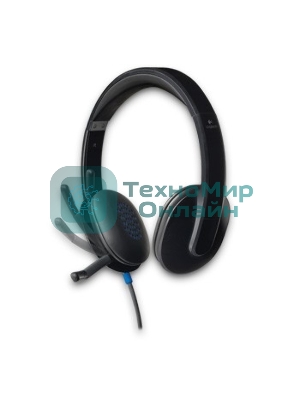 Гарнитура Logitech USB Headset H540 чёрный, проводная, USB