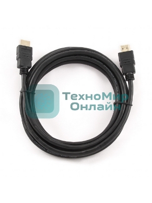 Кабель Cablexpert HDMI CC-HDMI4-10, 19M/19M, v2.0, медь, позол.разъемы, экран, 3м, черный, пакет