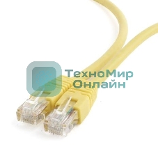 Патч-корд UTP Cablexpert cat.6, 1м, литой, многожильный, желтый