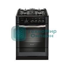 Плита газовая Gefest ПГ 6500-03 0044 черный, конфорок 4 шт, духовка 52 л, 60 см x 85 см x 60 см