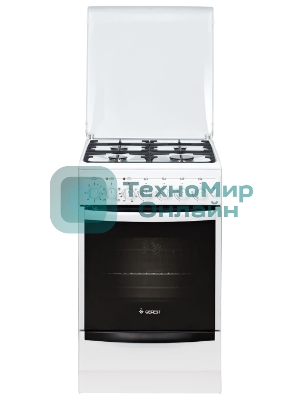 Плита комбинированная Gefest ПГЭ 5102-02 белый, конфорок 4 газовых, духовка 55 л, 50 см x 85 см x 58.5 см