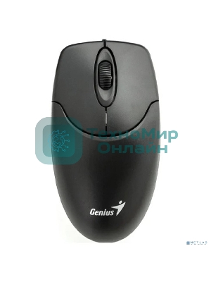 Мышь проводная Genius NetScroll 120 V2 черный, 1000 dpi, USB, кнопки - 3