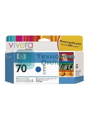 Картридж струйный HP №70 C9458A голубой для HP DJ Z2100/Z3100 (130мл)