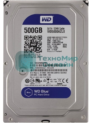 Жесткий диск Western Digital Original SATA-III 500Gb WD5000AZLX Blue (7200rpm) 32Mb 3.5