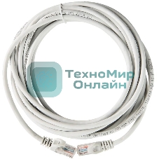 Коммутационный шнур (патч-корд), cat.5e UTP, 10м, серый Коммутационный шнур (патч-корд), cat.5e UTP, 10м, серый