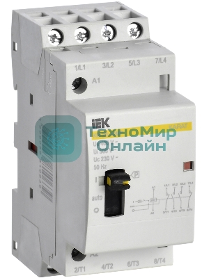 Контактор модульный КМ20-40МР AC с ручным управ. KARAT IEK MKK12-20-40