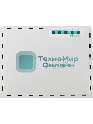 Роутер MikroTik RB750Gr3 hEX (RouterOS L4) with power supply and case 5 port 10/100/1000 гигабитный высокопроизводительный Ethernet