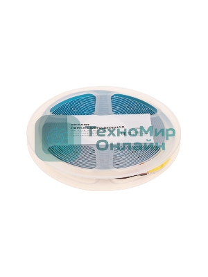 Лента светодиодная Rexant 24В, COB 8Вт/м, 320 LED/м, 6500K, 8мм, 5м, IP20