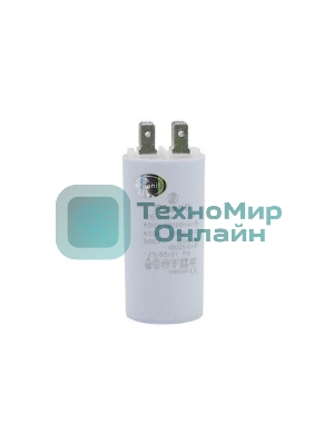 Конденсатор CBB60 16мкФ 450V, 37x70мм (4 клеммы, крепление болтом) 304004