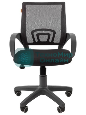 Кресло Chairman 696 TW-01 черный, ткань, 120 кг, механизм качания