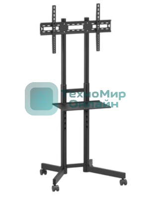 Мобильная стойка напольная Kromax OMEGA-15 черный, 1 шт/уп, для TV 32