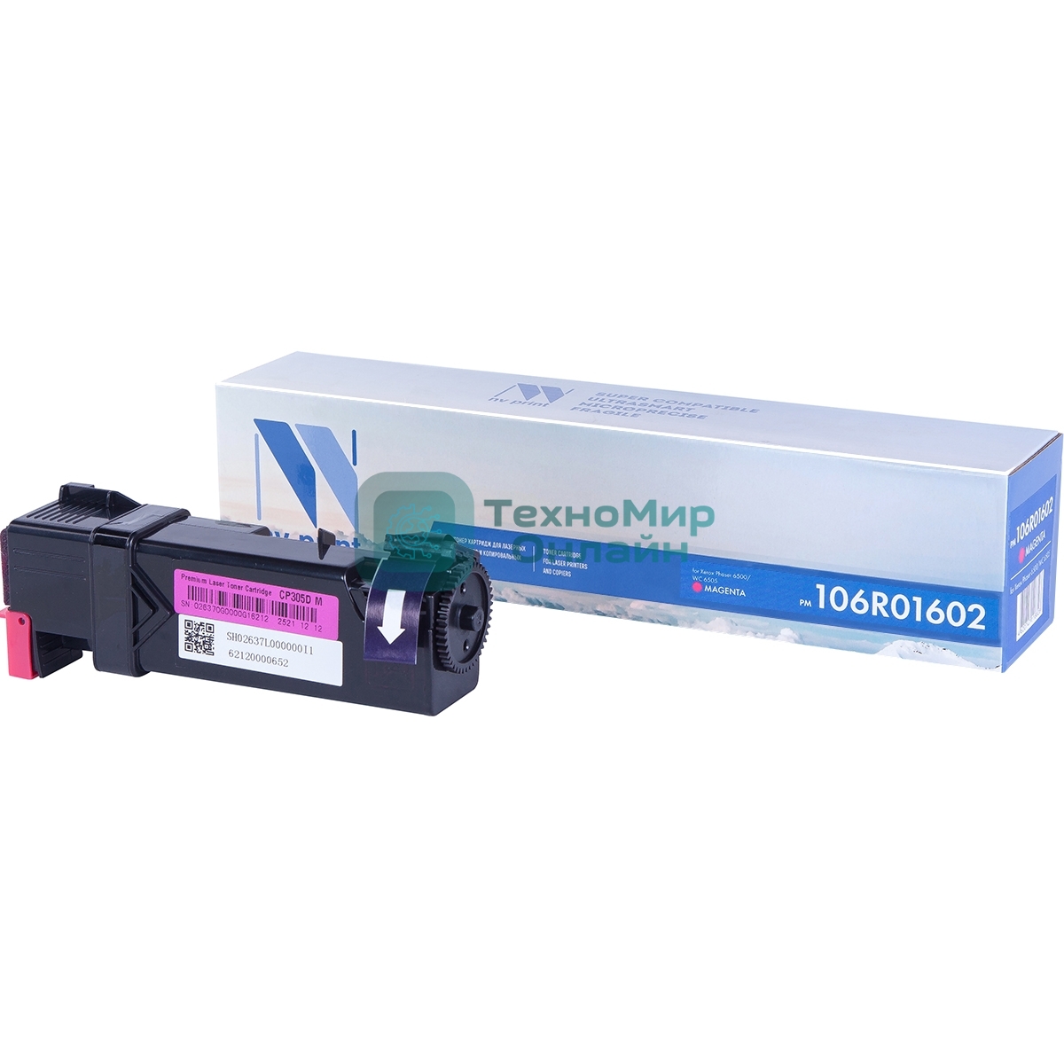Картридж лазерный NVPrint совместимый для Xerox Phaser WorkCentre 6505 106R01602 Magenta (2500k)