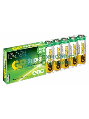 Батарея GP Super Alkaline 15AA21-2CRSWC10 AA (10шт) спайка