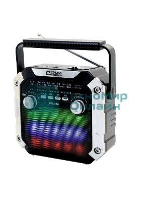 Радиоприемник портативный Сигнал РП-228 черный USB microSD