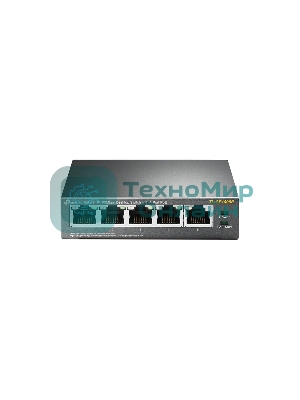 Коммутатор TP-Link SMB TL-SF1005P 5-портовый 10/100 Мбит/с настольный коммутатор с 4 портами PoE
