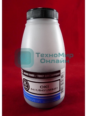 Тонер OKI B411/B431/MB461/MB471/MB491 Black (фл. 100г) B&W Premium (Tomoegawa) фас. Россия