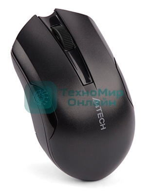 Мышь беспроводная A4Tech G3-200NS черный, 1200 dpi, радиоканал, USB, кнопки - 3