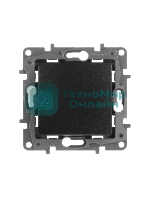 Кнопка автомат 6AX авт. зажимы ETIKA Plus, антрацит