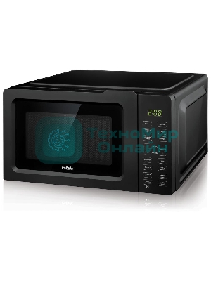 Микроволновая печь BBK 17MWS-786S/B черный, 17 л, 700 Вт, переключатели - кнопки