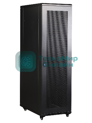 Шкаф коммутационный Lanmaster (TWT-CBB-42U-6X10-P1) 42U 600x1000 мм пер. дв. перфор. задн. дв. перфор. 2-хст. 2 бок. пан. 800 кг черный IP20