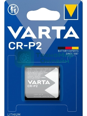 Батарейка Varta CR-P2 BL1 Lithium 6V (6204) (1/10/100) (1 шт.)