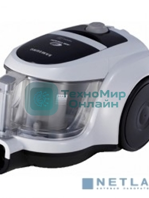 Пылесос Samsung SC4520 белый, 350/1600 Вт, уборка сухая, пылесборник контейнер 1.3 л