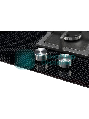 Комбинированная варочная панель Kuppersberg EGS 600 Газоэлектрическая независимая варочная поверхность, стеклокерамика KANGER, ширина 60 см, Тип нагрева HI-Light/Газ, Слайдер/механическое управление, 3 цифровых дисплев, 9 уровней мощности, Блокировка панели управления, Индикаторы остаточного тепла, Таймер, Автоматическое отключение, цвет черный с серой графикой, Цвет фурнитуры нержавеющая сталь