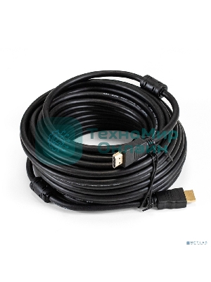 Кабель HDMI ExeGate EX-CC-HDMI-15.0F (19M/19M, 15м, v1.4b, ферритовые кольца, позолоченные контакты)