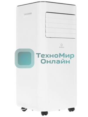 Кондиционер мобильный ECOSTAR KV-DS05CH-E 5000 BTU, 15 м², 52/53 дБ, охлаждение, осушение, белый