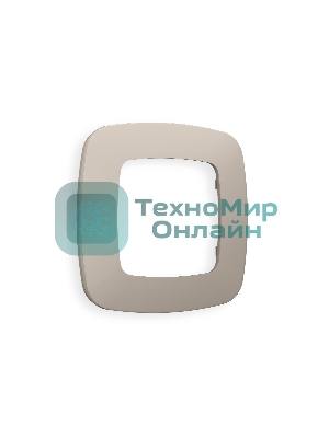 Рамка OMEGA Ecta (Серо-бежевый матовый) 1-ая OF140361