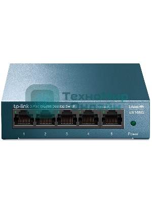 Коммутатор TP-Link 5 ports Giga Unmanagement switch, 5 10/100/1000Mbps RJ-45 ports