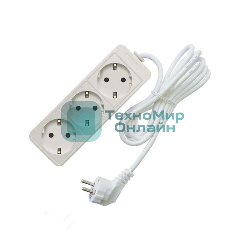 Удлинитель быт. ТМ Союз 3500 Вт 3 гн. ПВС 5 м 481S-6305