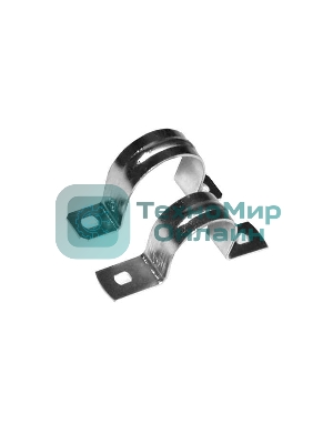 Скоба креп. метал. оцинк. двухлап. d50 (уп. 20 шт) Рувинил С21450