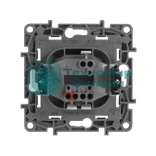 Кнопка автомат 6AX авт. зажимы ETIKA Plus, антрацит