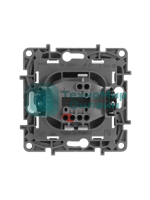 Кнопка автомат 6AX авт. зажимы ETIKA Plus, антрацит