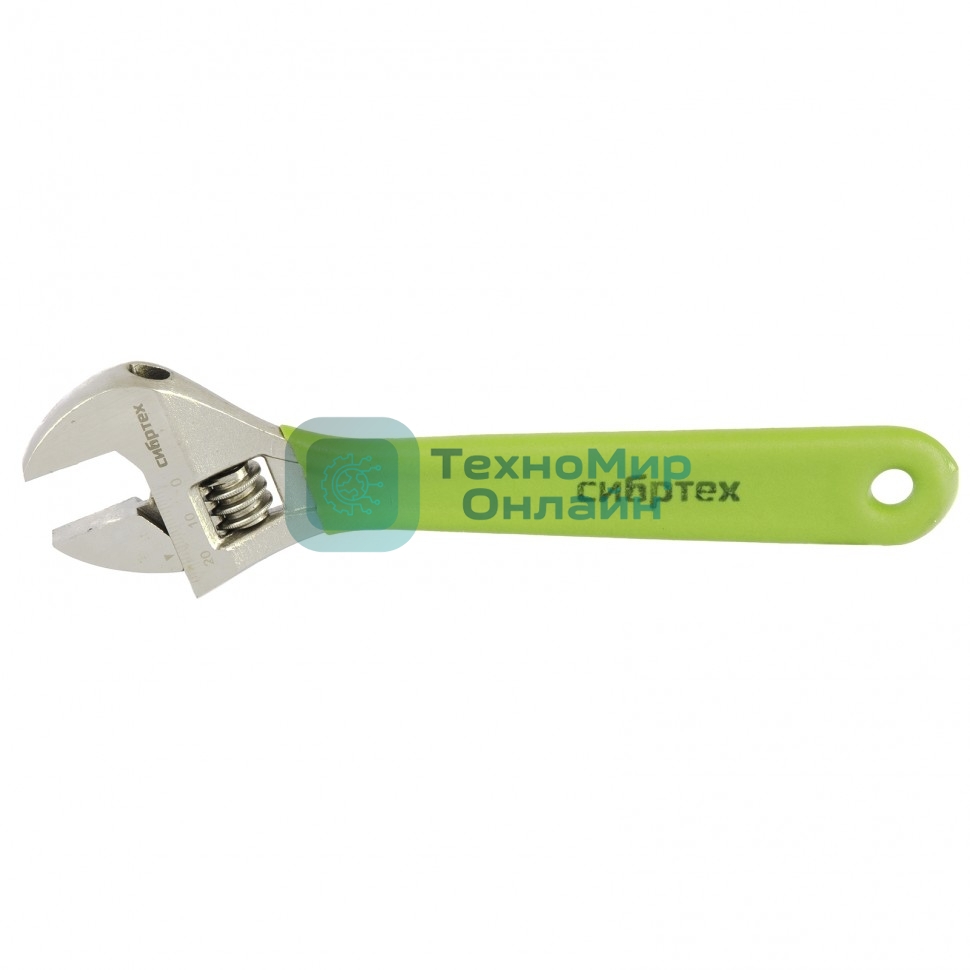 Ключ разводной Сибртех 200 мм, никелированный