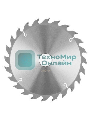 Пильный диск по дереву ф216 х 32 мм, 24 зуба + кольцо 32/30мм Gross