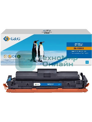 Картридж лазерный G&G GG-W2301X W2301X голубой (5500 стр.) для HP CLJ Pro 4203/MFP 4303