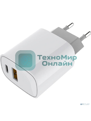 Сетевое зарядное устройство Rexant с двумя портами USB-A + USB-C, 20 Вт