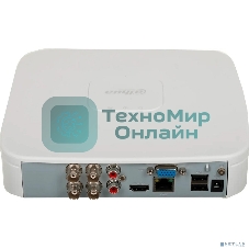 Dahua DH-XVR4104C-I/T 4-канальный HDCVI-видеорегистратор до 5 каналов до 4Мп; накопители: 1 SATA III до 16Тбайт; видеоаналитика:, 1 HDMI, 1 VGA; сеть: 1 RJ45 100 Мбит/с; аудиовх/вых: 1/1,