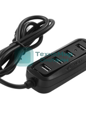 USB-концентратор Vention VAS-J43-B100, USB 2.0, USB 4 порта, USB