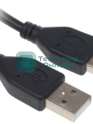 Кабель USB2.0 Cablexpert CC-G-mUSB01Bk-0.5M, AM/microB, серия Gold, длина 0.5м, черный, блистер